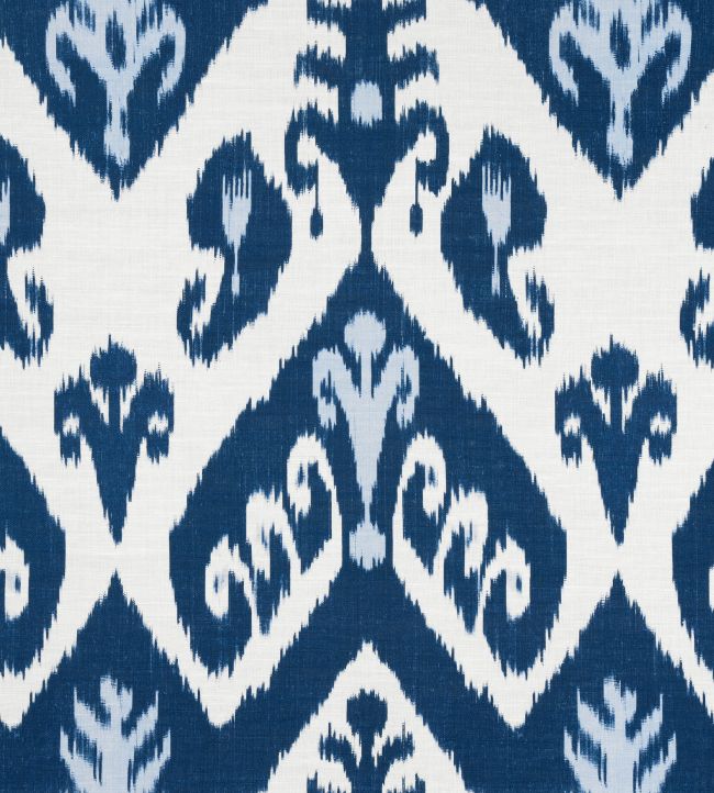 Indies Ikat Fabric by Thibaut Navy