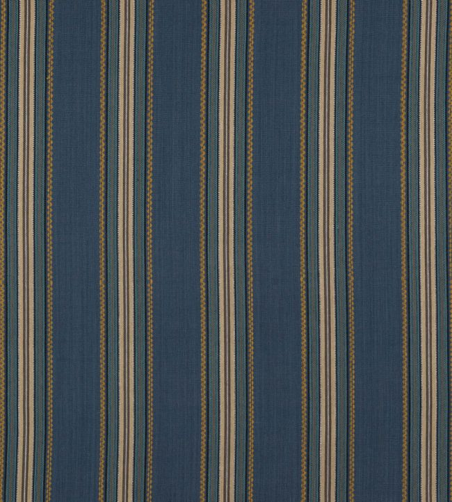 Indus Stripe Fabric by Jane Churchill Cobalt / Blue