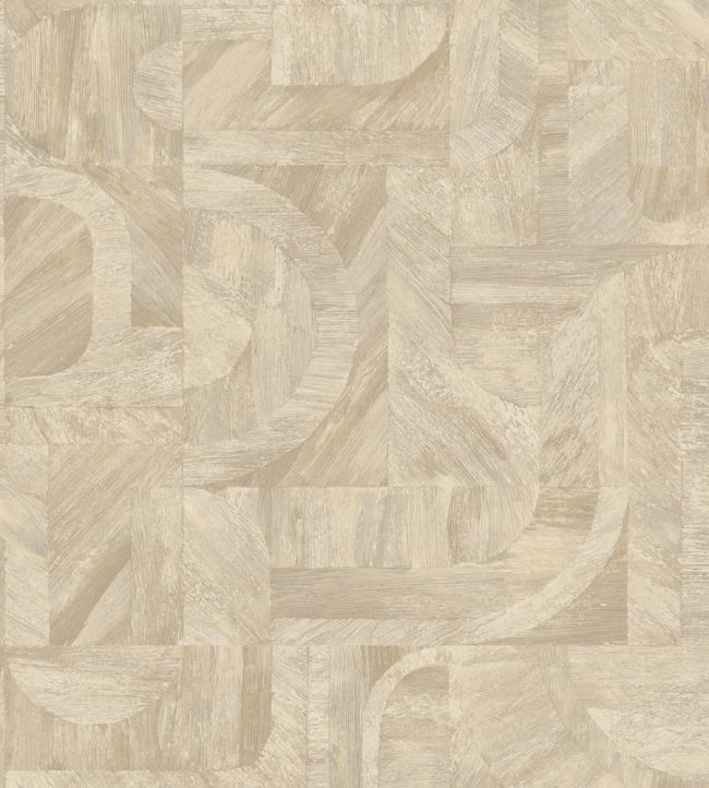 Intarsia Wallpaper by Casamance Sable