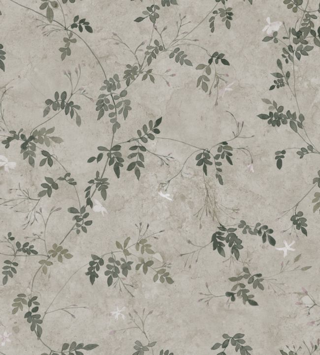 Irene Wallpaper by Sandberg Olive Green