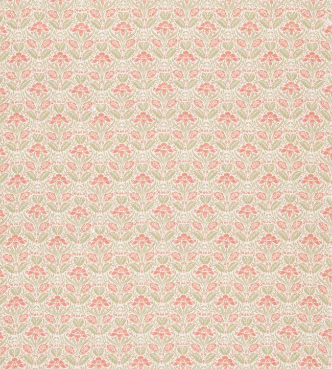 Iris Meadow Cotton Fabric by GP & J Baker Pink/Green