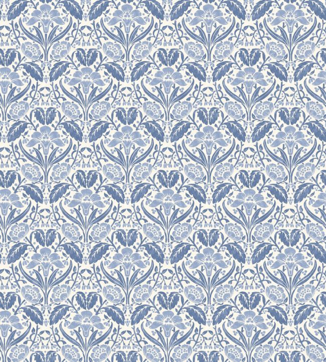 Iris Meadow Wallpaper by GP & J Baker Blue