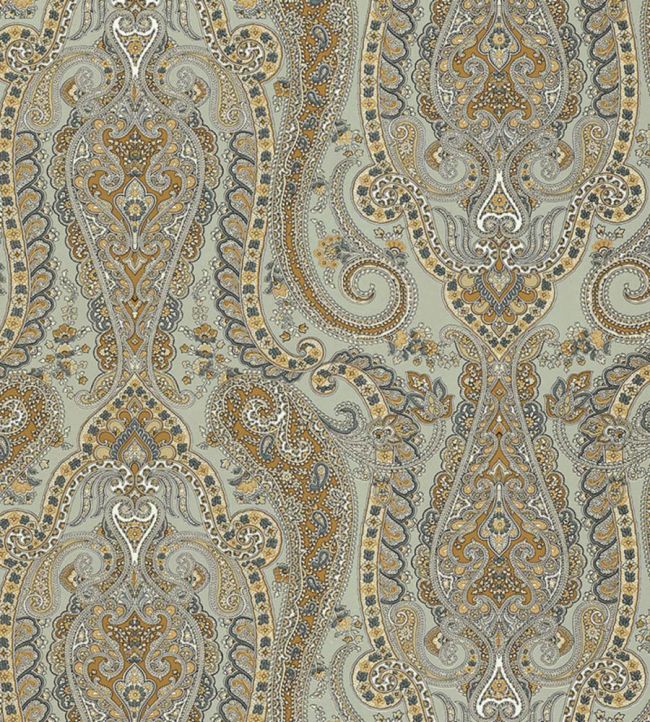 Isabella Paisley Wallpaper by Schumacher Mineral