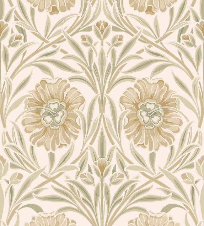 Isadora Wallpaper by Casamance Ivoire/amande