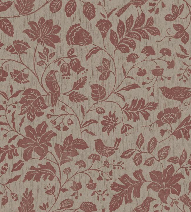 Isidor Wallpaper by Borastapeter Wine
