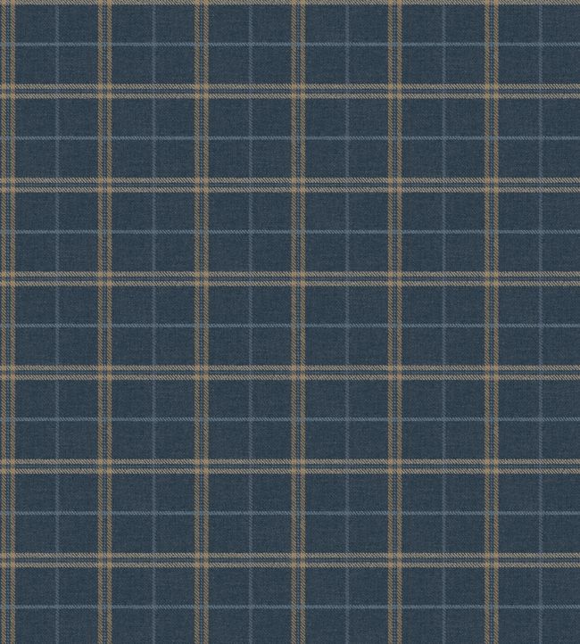Islay Wallpaper by Mulberry Home Indigo