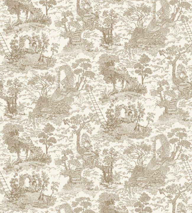 Islet Hoping Toile Wallpaper by Josephine Munsey Stone