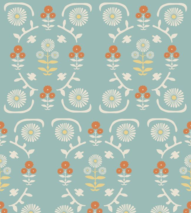 Isolde Wallpaper by Borastapeter Blue