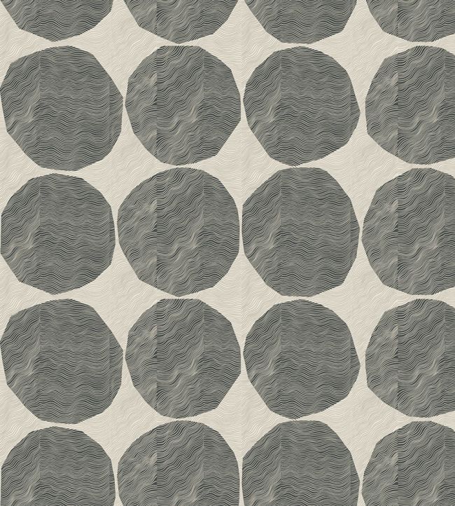 Isot Kivet Nakki Wallpaper by Marimekko Black/White