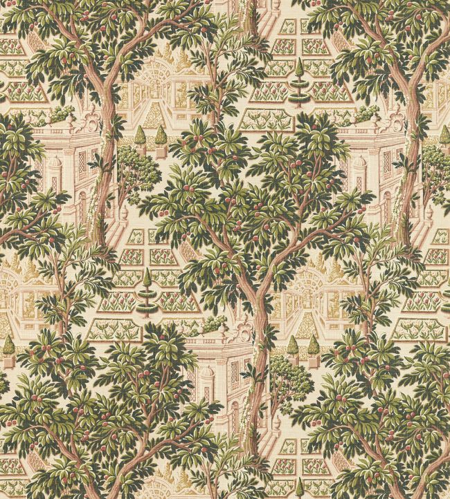 Italian Garden Wallpaper by Zoffany Tuscan Pink