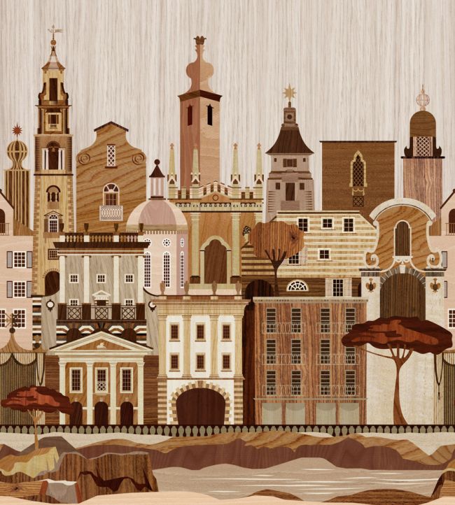 Italianate Mural by Mini Moderns Marquetry