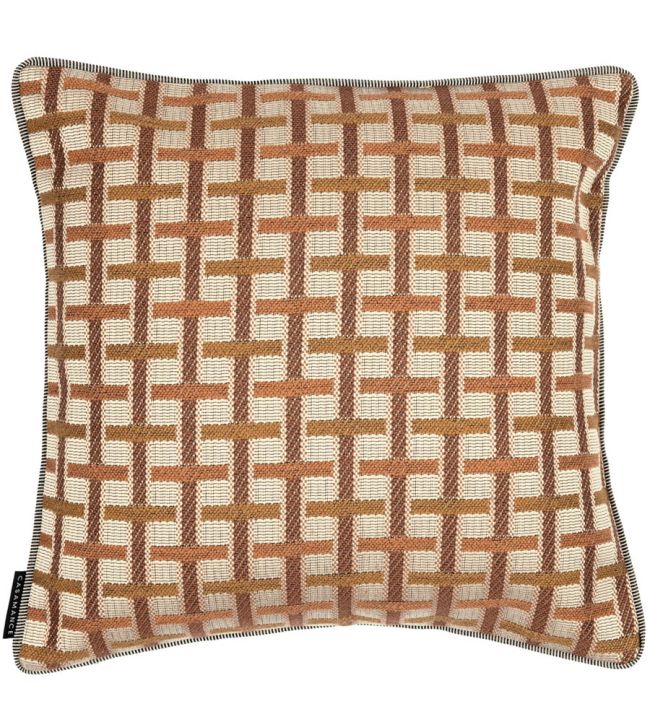 Ivy Cushion 45 x 45cm by Maison Casamance Orange