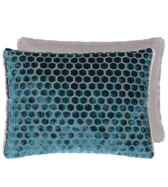 Jabot Cushion 30 x 40cm by Designers Guild Kingfisher