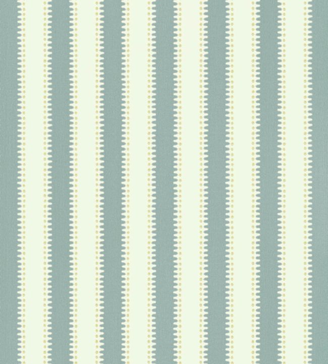 Jagged Stripe Wallpaper by Langelid Von Bromssen Turquoise