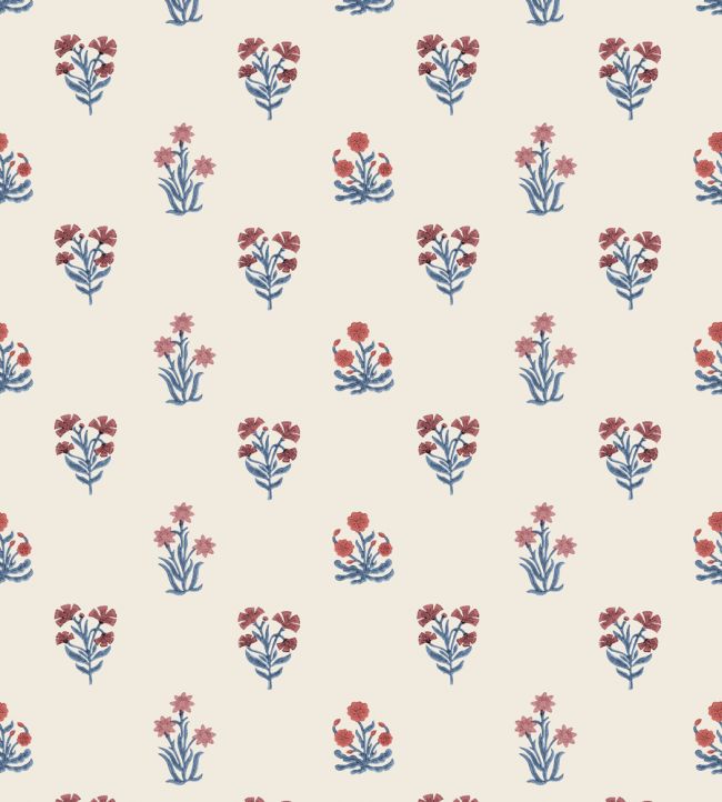 Jaipur Flower Wallpaper by DADO 01 Ruby