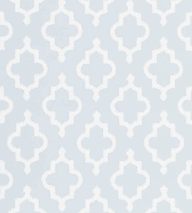 Jake Wallpaper by Schumacher Orpington Blue