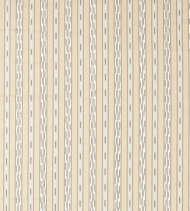 Jamdani Stripe Fabric by Sanderson Gritstone/Oak