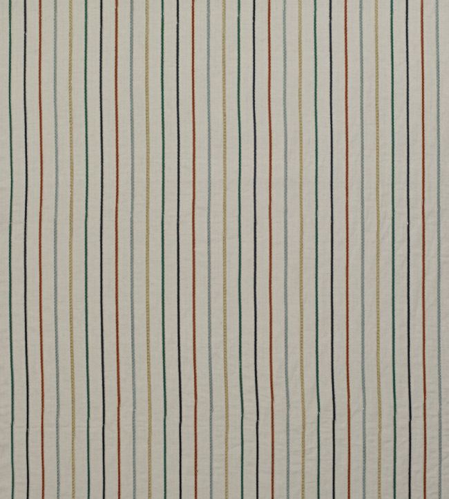 Maddox Stripe Fabric by James Hare Blue Multi