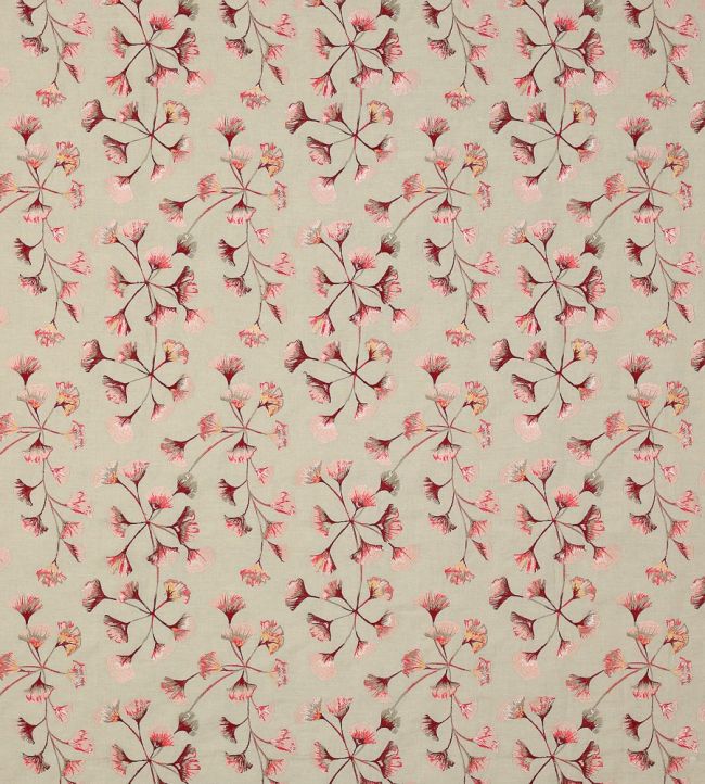 Ginkgo Fabric by Jane Churchill Red