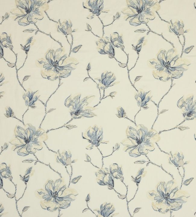 Lola Flower Fabric by Jane Churchill Blue