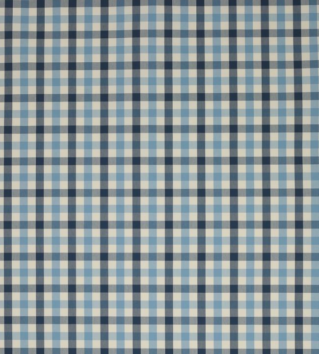 Kali Check Fabric by Jane Churchill Navy