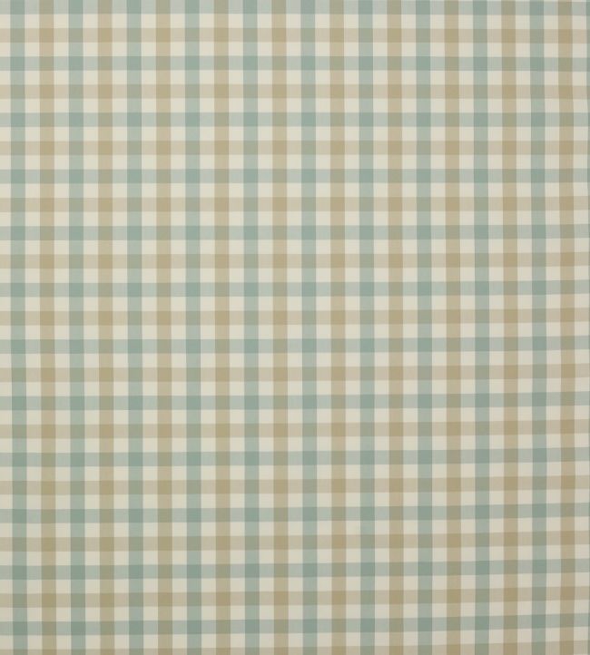 Kali Check Fabric by Jane Churchill Aqua