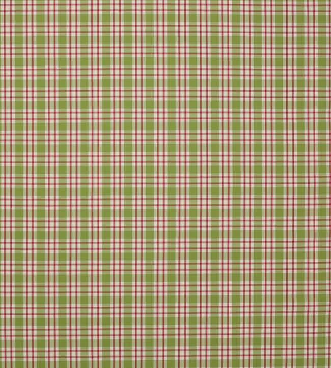 Talla Check Fabric by Jane Churchill Green/Pink