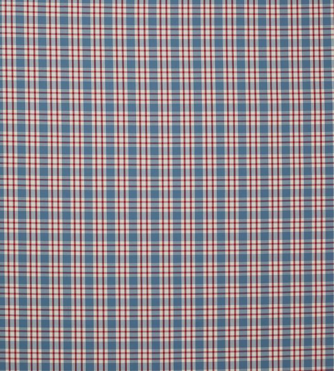 Talla Check Fabric by Jane Churchill Blue/Red