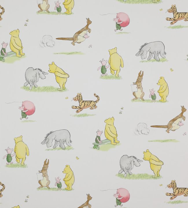 Winnie the Pooh and Friends Wallpaper by Jane Churchill Multi