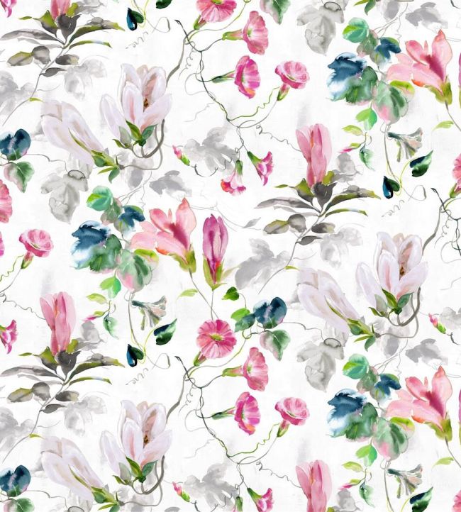 Japanese Magnolia Fabric by Designers Guild Fuchsia