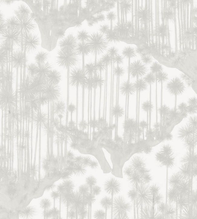 Japanese Woods Wallpaper by Cole & Son Platinum Grey