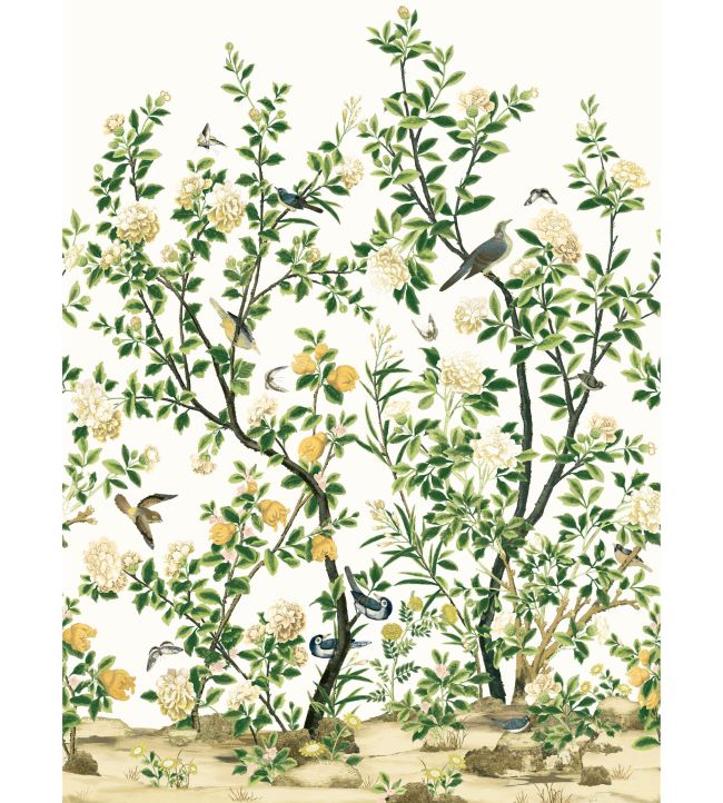 Jardin Bloom Mural by Thibaut White