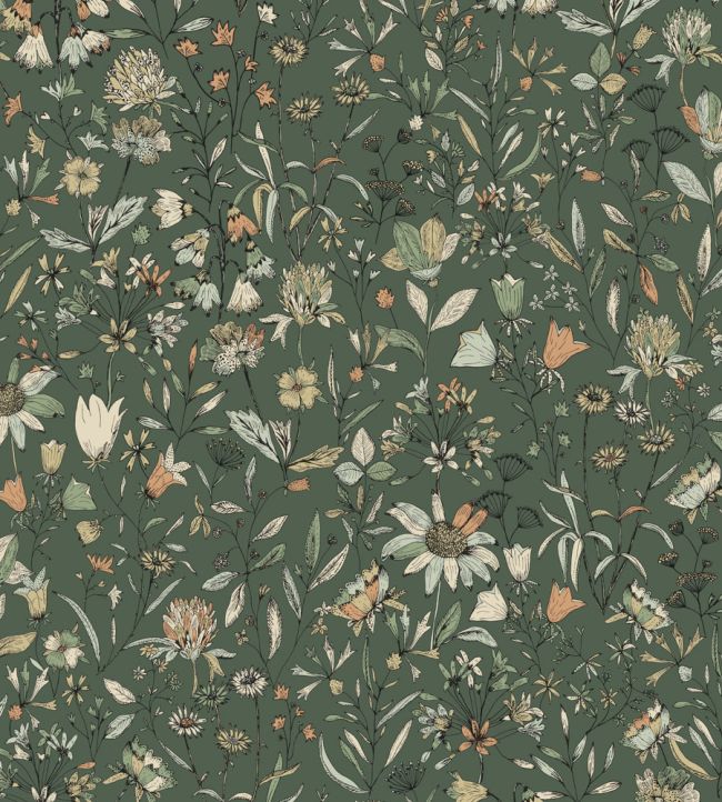 Jardin De Giverny Wallpaper by Caselio Vert Anglais