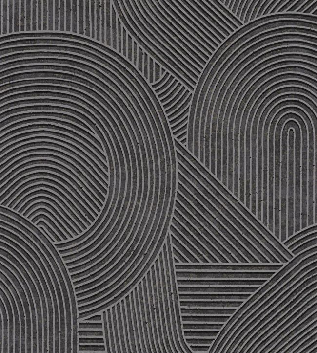 Jardin Des Pierres Wallpaper by Casadeco Anthracite