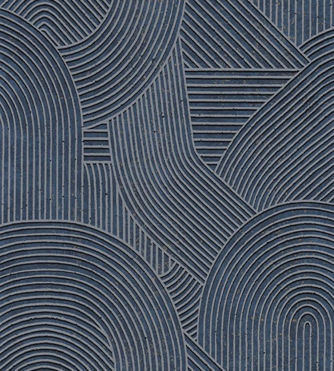 Jardin Des Pierres Wallpaper by Casadeco Bleu Encre