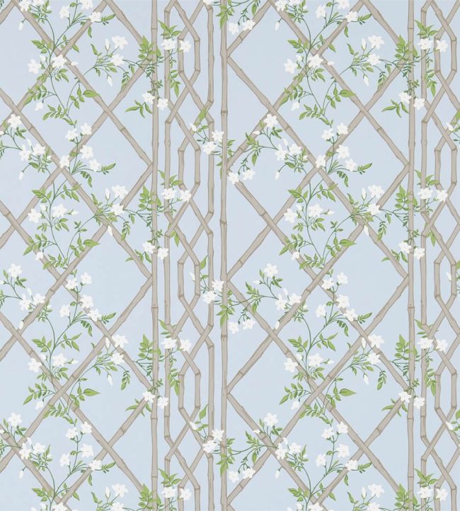 Jasmine Lattice Wallpaper by Zoffany Sky