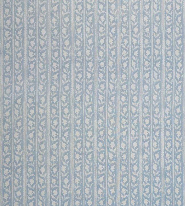 Jasmine Stripe Fabric by Jim Thompson No.9 Forget Me Not
