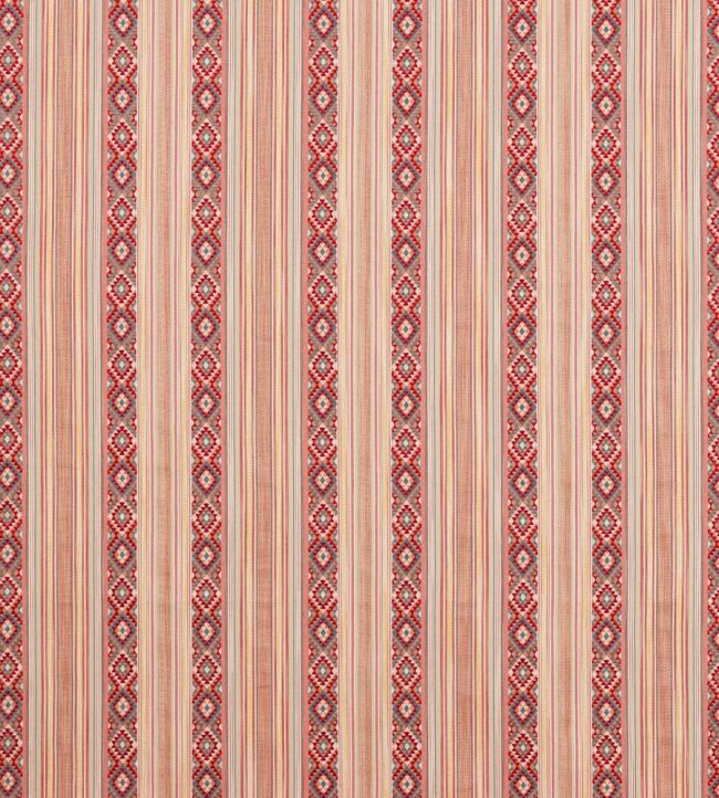 Javalli Stripe Fabric by Jane Churchill Red