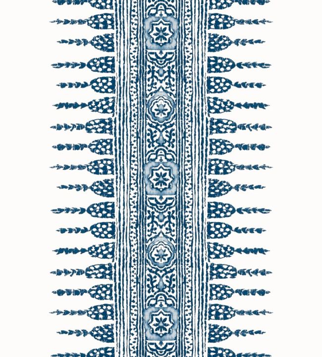 Javanese Stripe Wallpaper by Anna French Navy/White