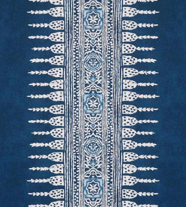 Javanese Stripe Wallpaper by Anna French Navy