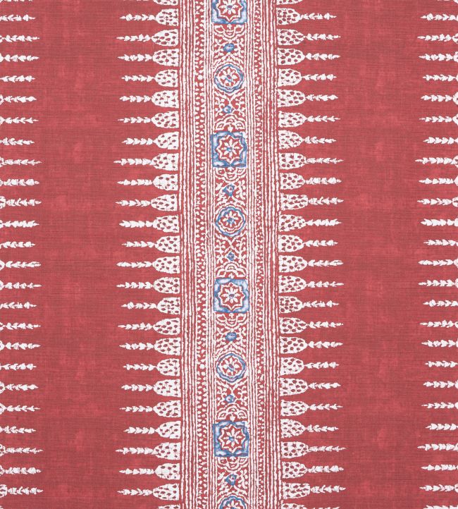 Javanese Stripe Fabric by Anna French Red