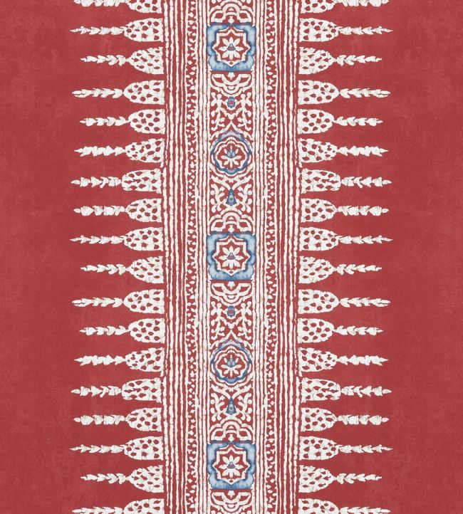 Javanese Stripe Wallpaper by Anna French Red