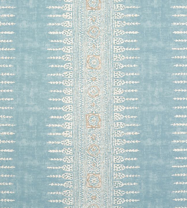 Javanese Stripe Fabric by Anna French Spa Blue