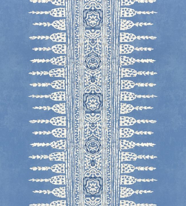 Javanese Stripe Wallpaper by Anna French Wedgewood Blue