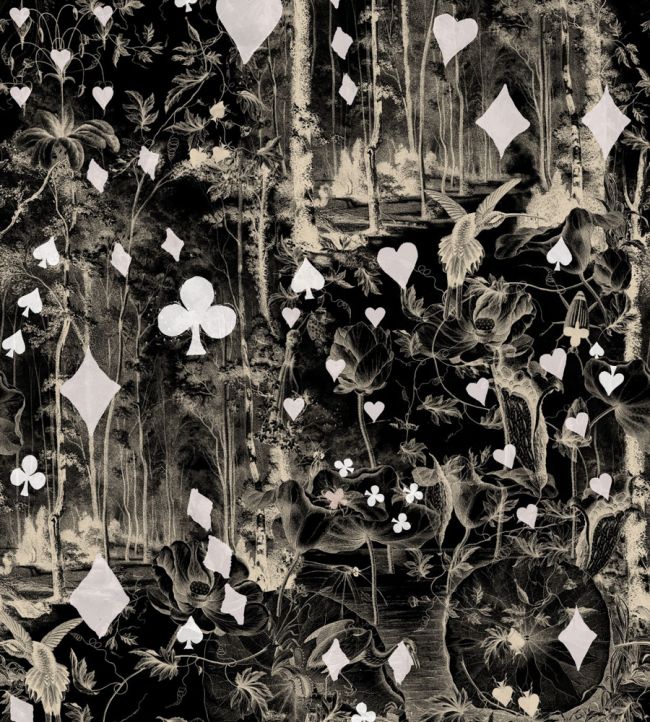 Beriba Wallpaper by Jean Paul Gaultier Noir
