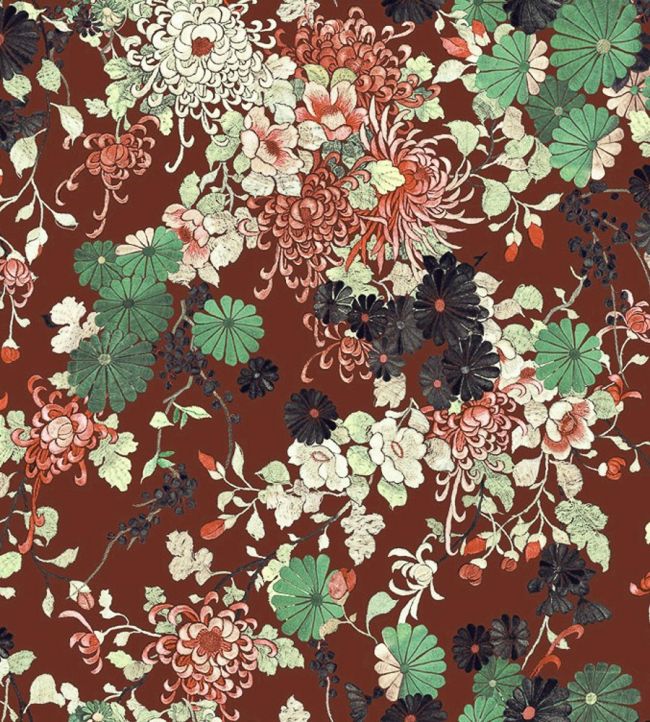 Yokata Wallpaper by Jean Paul Gaultier Grenat