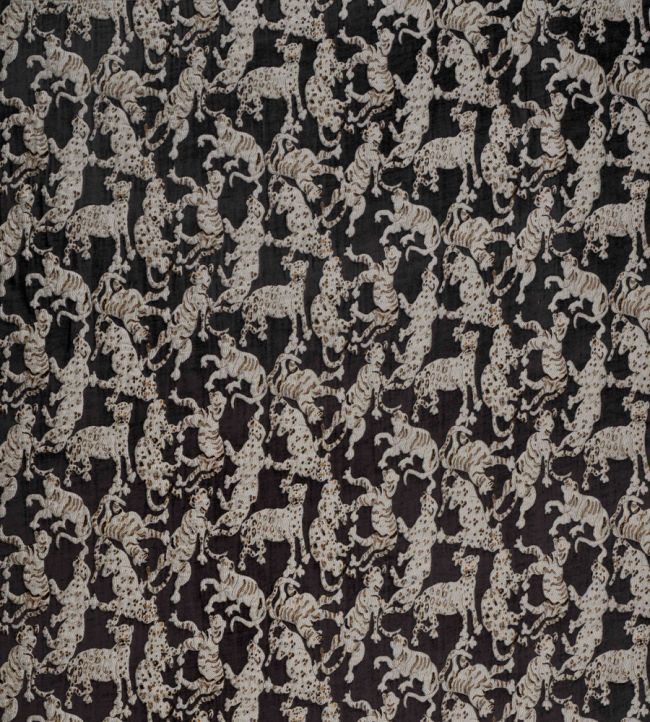 Cat's Pyjamas Fabric by Jim Thompson No.9 Charcoal