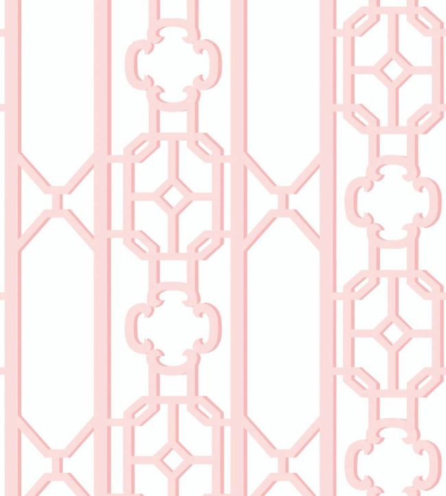Joanna Fret Wallpaper by Scalamandre Ballet Slipper