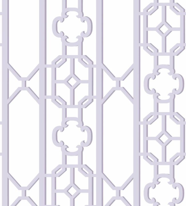 Joanna Fret Wallpaper by Scalamandre Lavender