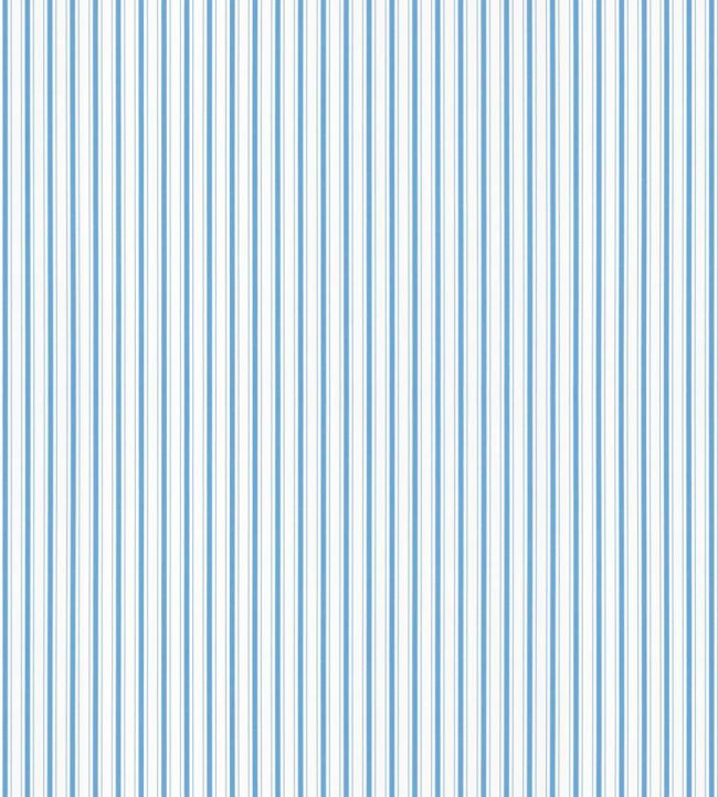 Johnson Stripe Wallpaper by Scalamandre Blue Jay